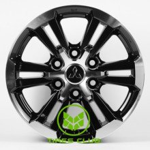 Replica Mitsubishi (MI1649) 7,5x17 6x139,7 ET38 DIA67,1 (gloss black machined face)
