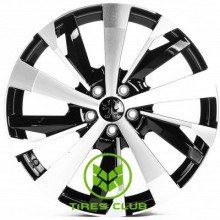 Replica Peugeot (PG0449) 7,5x19 5x108 ET40 DIA65,1 (gloss black machined face)