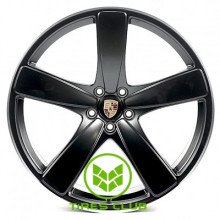 Replica Porsche (P486) 9x21 5x112 ET26 DIA66,6 (satin black lip polished)