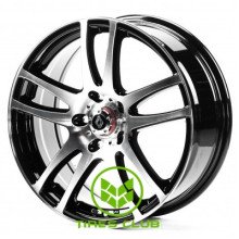 Replica Renault (RN5099) 7x17 5x114,3 ET43 DIA66,1 (gloss black machined face)