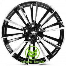 Replica Skoda (SK0361) 8x19 5x112 ET43 DIA57,1 (gloss black machined face)