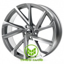 Replica Skoda (SK5635) 8,5x20 5x112 ET38 DIA57,1 (satin grey machined face)
