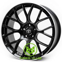 Replica Toyota (383) 8,5x19 5x114,3 ET40 DIA73,1 (satin black lip polished)