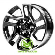 Replica Toyota (TY957) 7,5x17 6x139,7 ET25 DIA106,1 (black machined face)