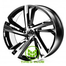 Replica Volkswagen (VV3394) 8,5x19 5x112 ET35 DIA57,1 (gloss black machined face)