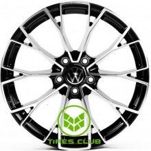 Replica Volkswagen (VV3405) 8x19 5x112 ET38 DIA57,1 (black machined face)