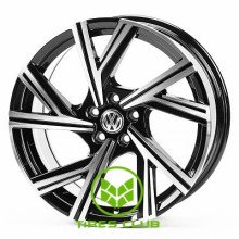 Replica Volkswagen (VV5548) 7,5x17 5x100 ET35 DIA57,1 (gloss black machined face)
