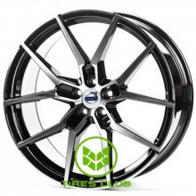Replica Volvo (V21826) 9x21 5x108 ET38,5 DIA63,4 (gloss black machined face)