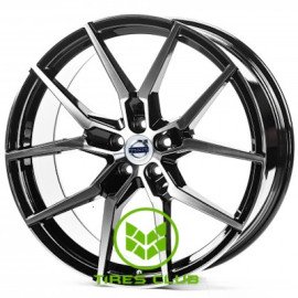 Replica Volvo (V21826) 9x21 5x108 ET38,5 DIA63,4 (gloss black machined face)