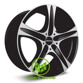 Ronal R55 9,5x20 5x120 ET50 DIA72,6 (matt black front diamond cut)