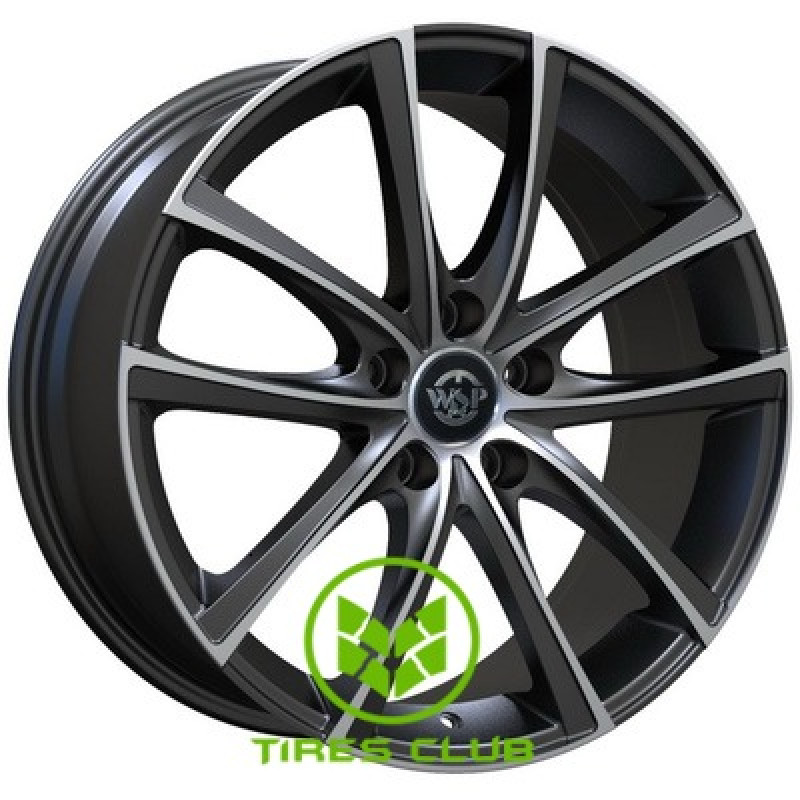 WSP Italy Audi (WD001) Praslin 7x17 5x112 ET40 DIA57,1 (gloss black polished)