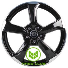 WSP Italy Audi (WD005) Formentera 7x18 5x112 ET43 DIA57,1 (gloss black polished)