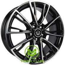 WSP Italy Audi (WD006) Lugano 7,5x17 5x112 ET38 DIA66,6 (gloss black polished)