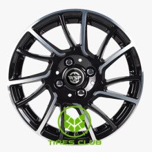 WSP Italy Citroen (WD009) Moon W 6x15 4x108 ET23 DIA65,1 (gloss black polished)