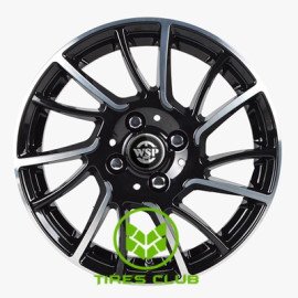WSP Italy Citroen (WD009) Moon W 6x15 4x108 ET23 DIA65,1 (gloss black polished)