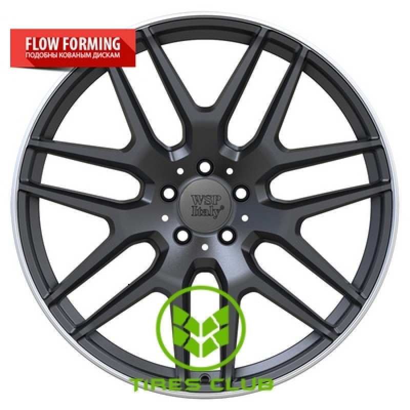 WSP Italy Mercedes (W778) Eris 9,5x21 5x112 ET30 DIA66,6 (dull black lip polished)