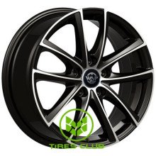 WSP Italy Seat (WD001) Praslin 7,5x17 5x112 ET51 DIA57,1 (gloss black polished)