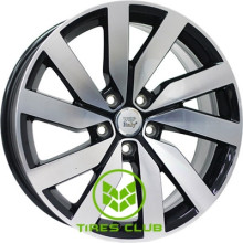 WSP Italy Volkswagen (W468) Cheope 8x18 5x112 ET44 DIA57,1 (gloss black)