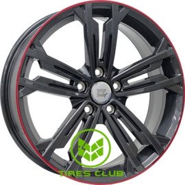 WSP Italy Volkswagen (W471) Naxos 7,5x18 5x112 ET49 DIA57,1 (anthracite red lip)